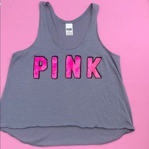 Pink crop tank